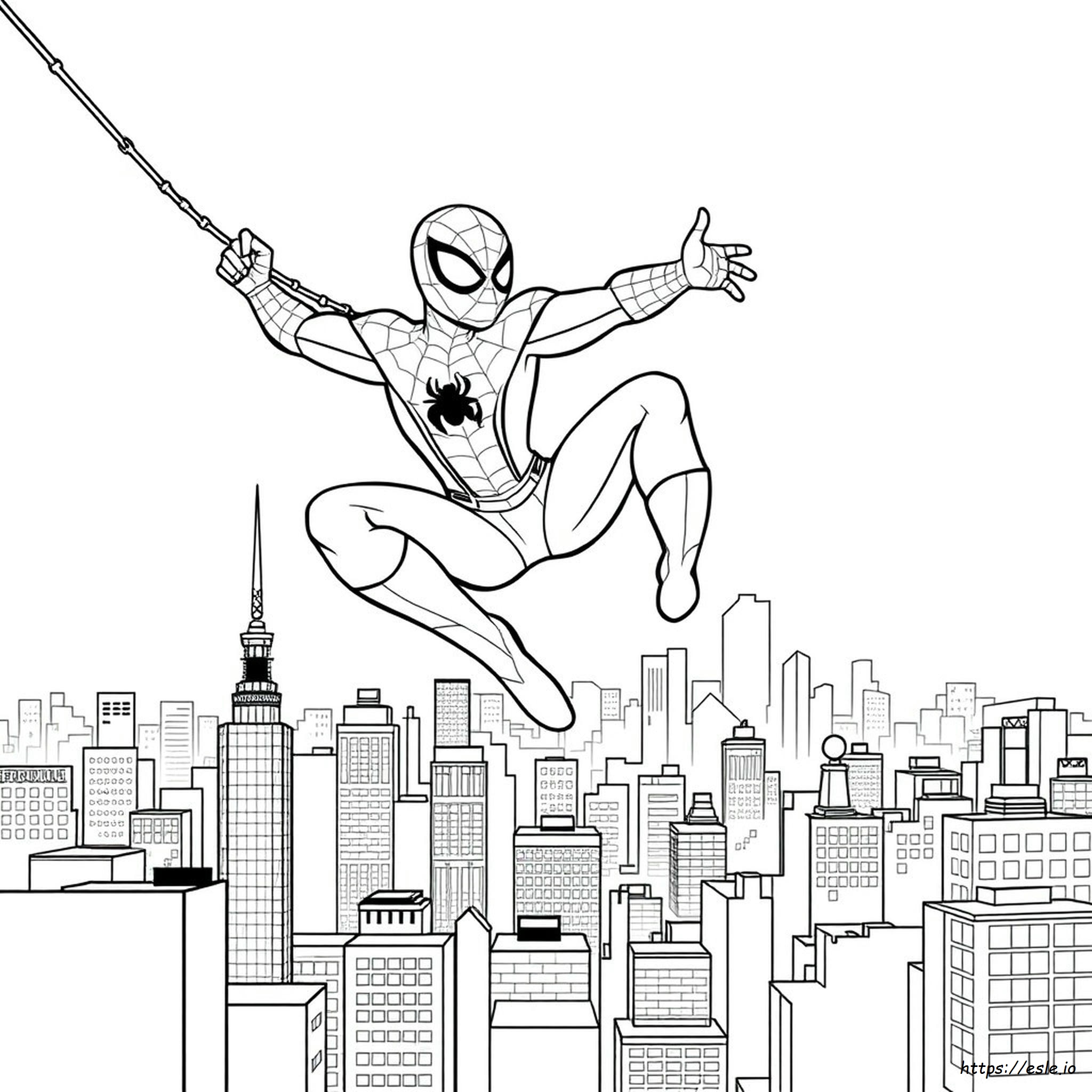 Spiderman Coloring Worksheets