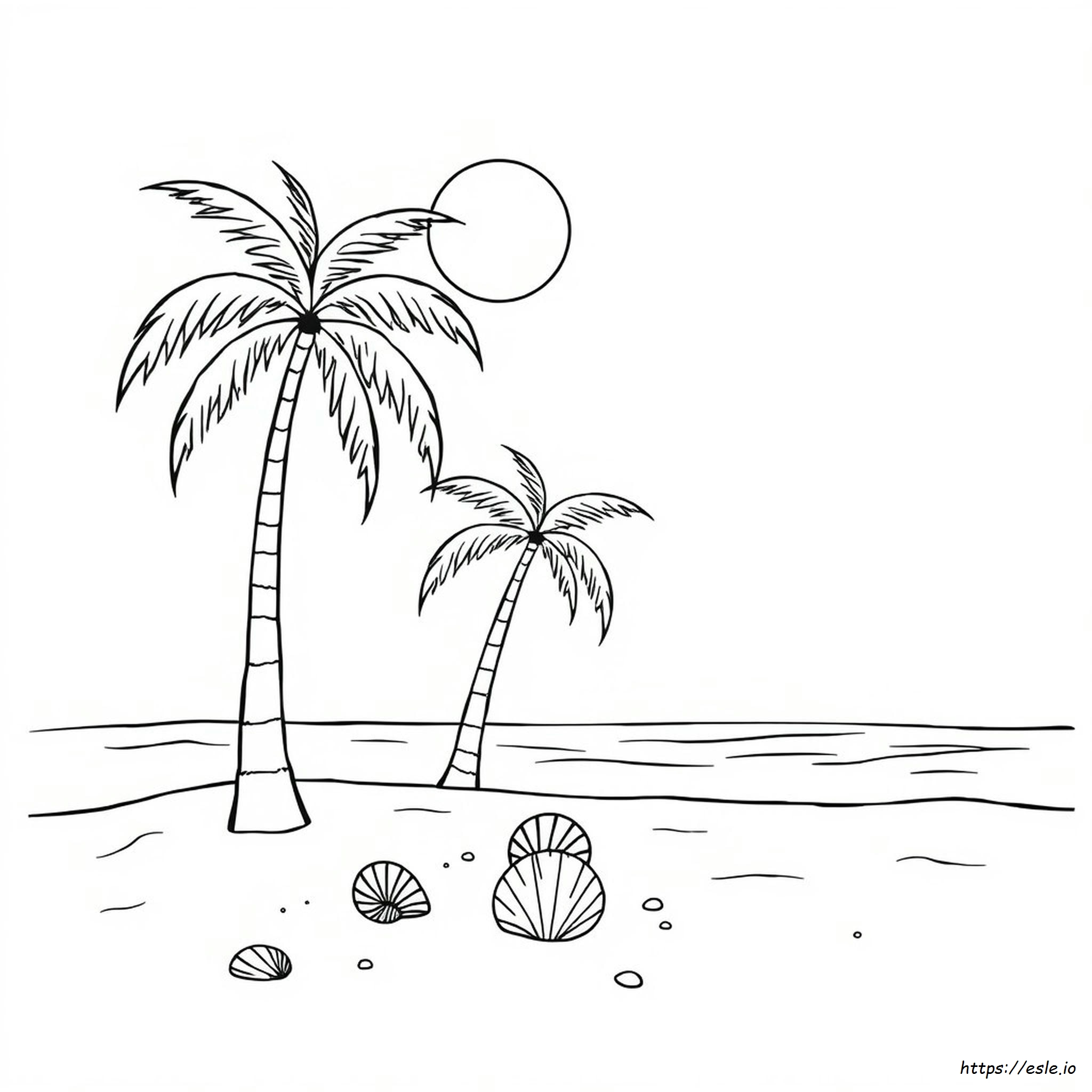 Palm Tree Coloring Pages To Print