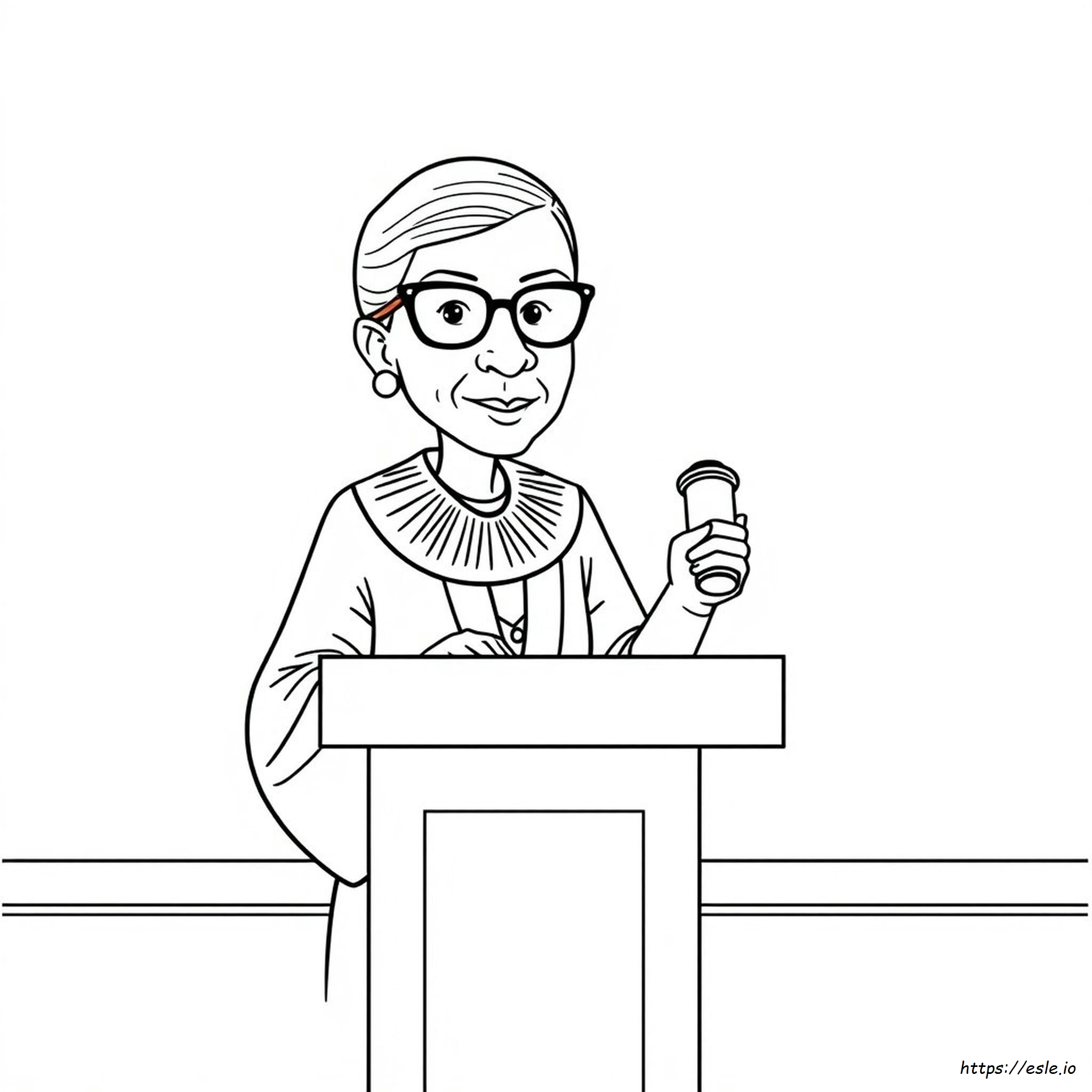Ruth Bader Ginsburg Dibujos Para Colorear