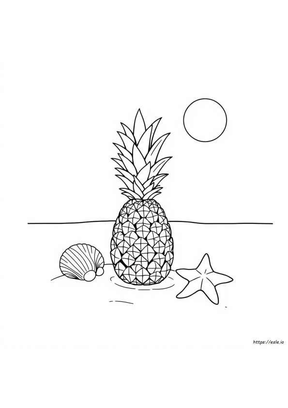 Imagen De Piña Para Colorear