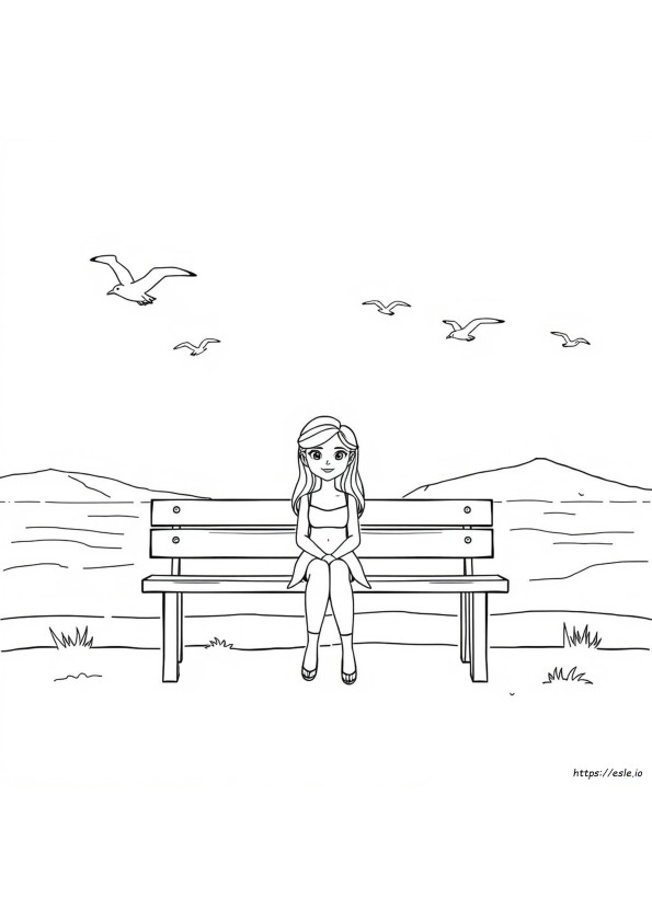 Anya Colouring Page