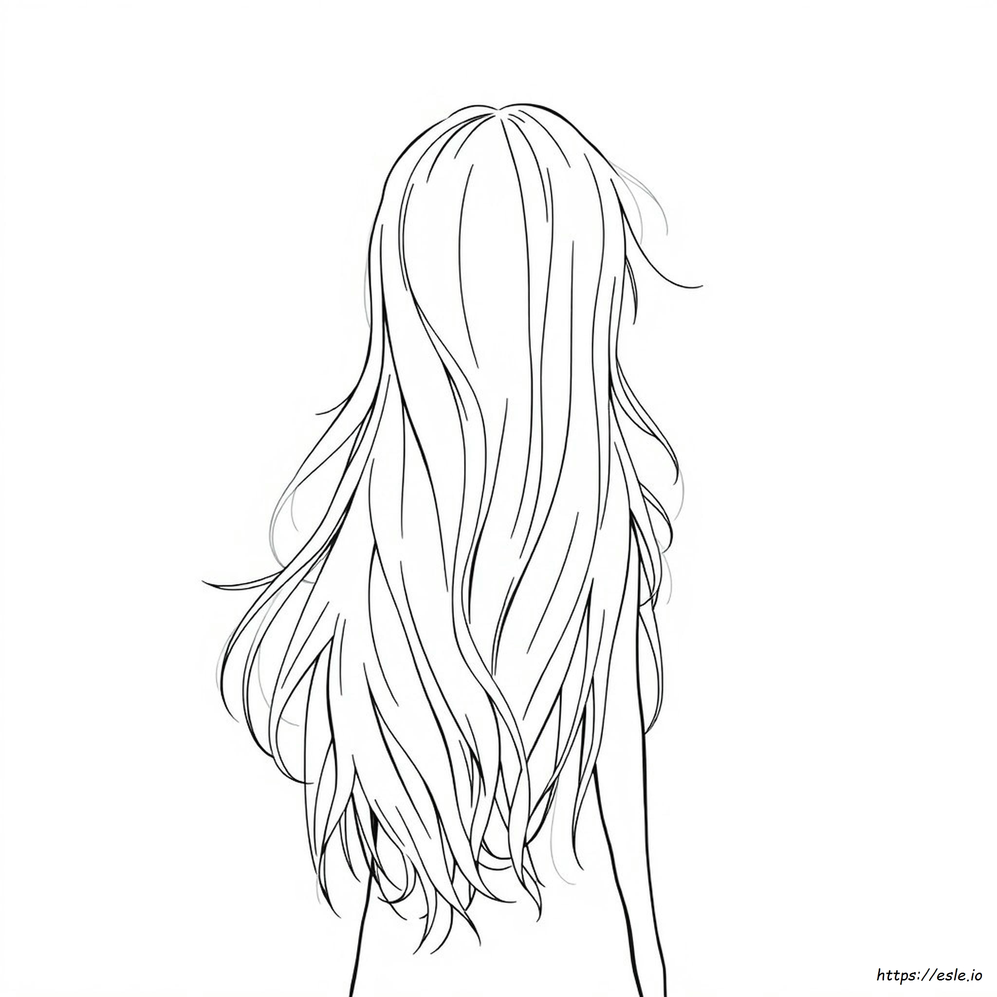 Cabello Plateado Para Colorear