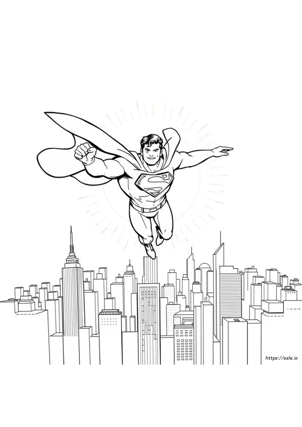 Super Man Colouring