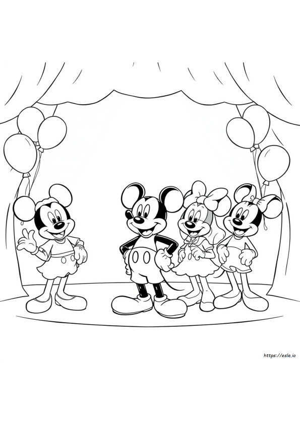 Mickey Mouse Club Coloring Pages