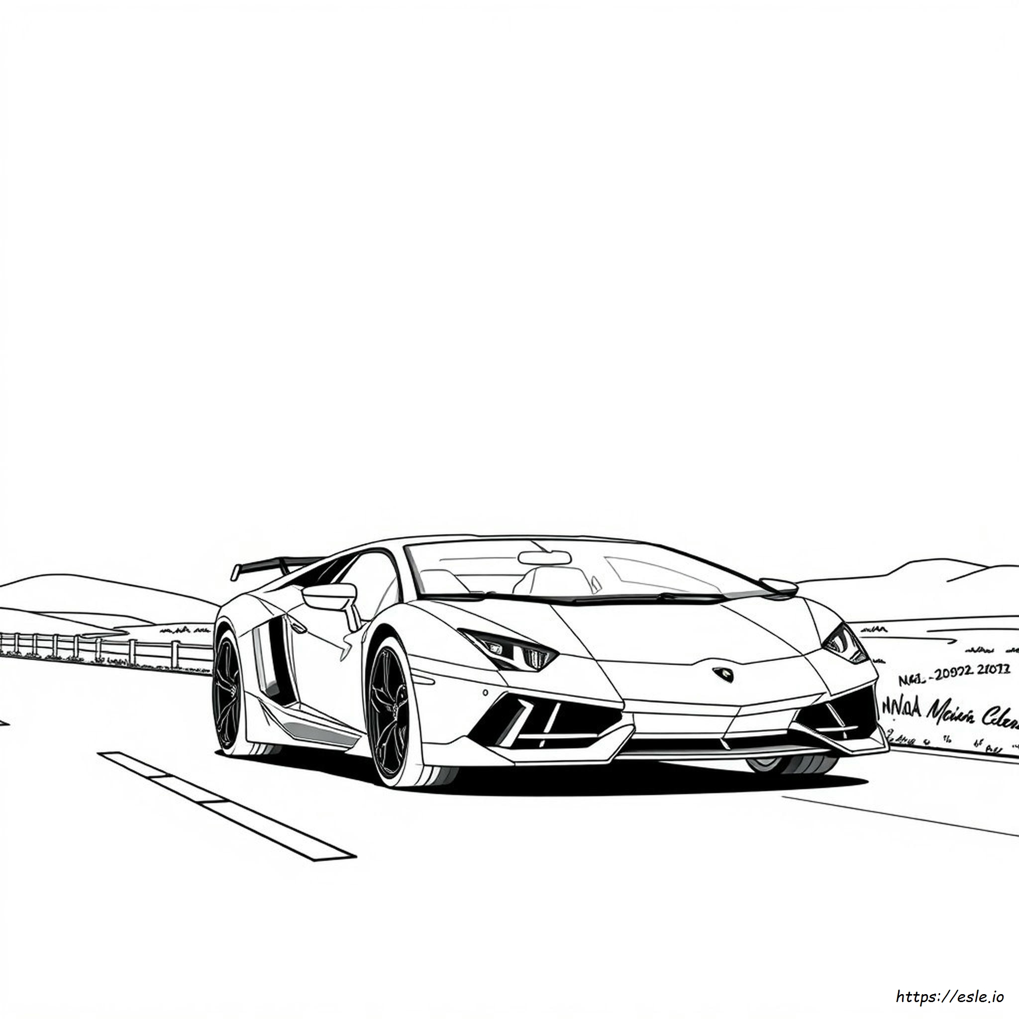 Lamborghini Coloring Pages Pdf