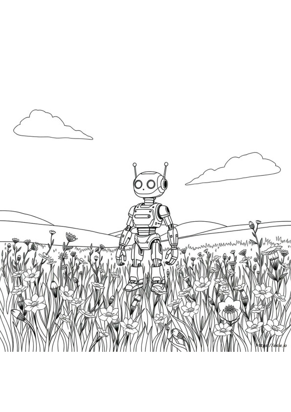 The Wild Robot Colouring Pages Free