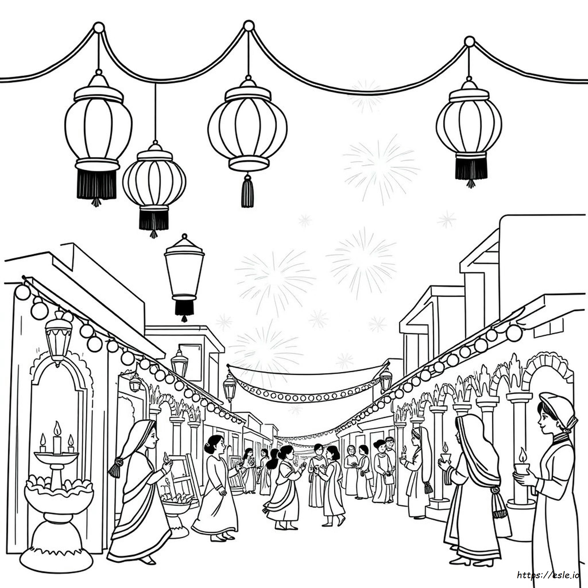 Diwali Coloring Pages Printable Pdf