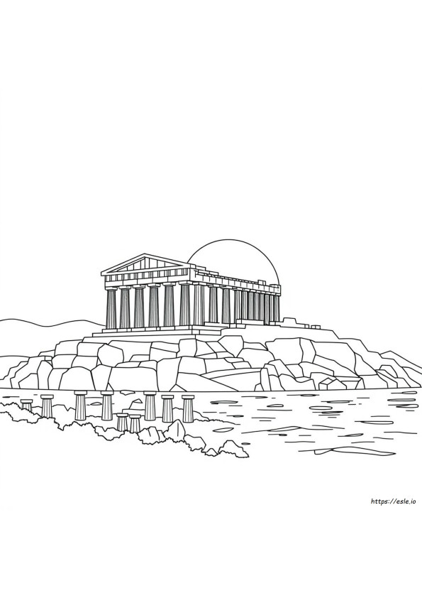 Greece Coloring Pages For Kids