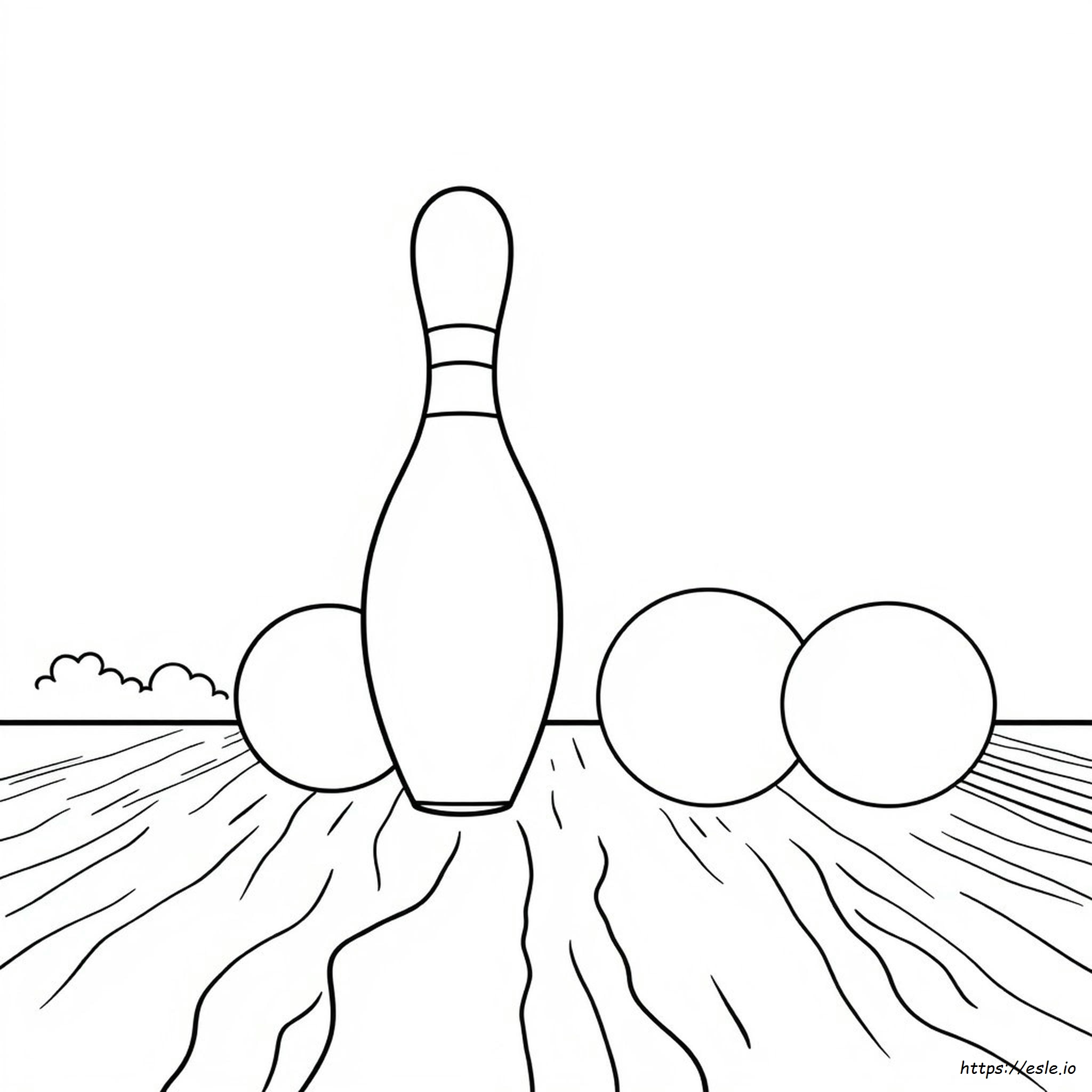 Bowling Pin Coloring Page