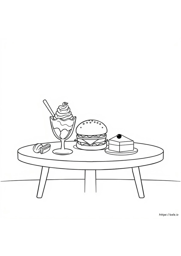 Colouring Pages Food