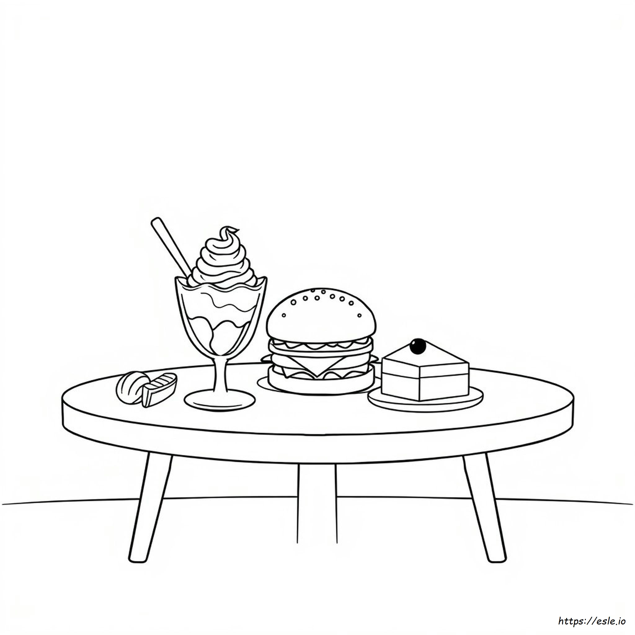 Comida Para Colorear