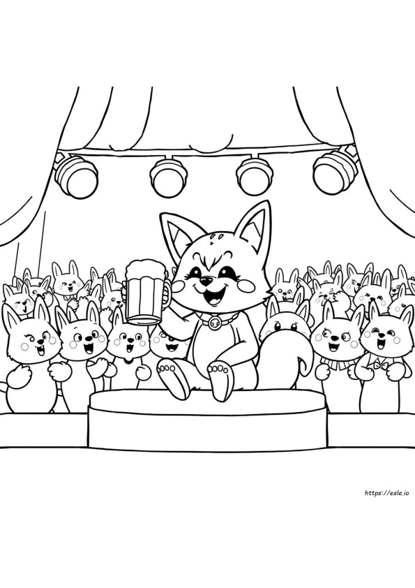 Aggretsuko Coloring Pages