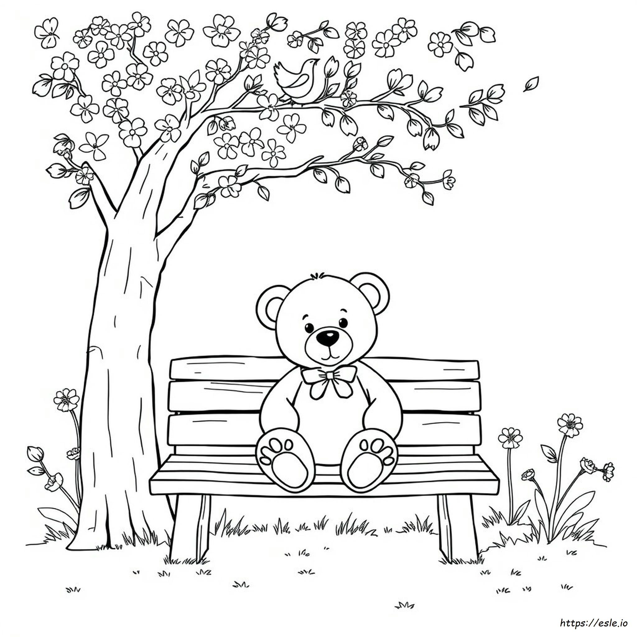 Nalle Värityskuva
