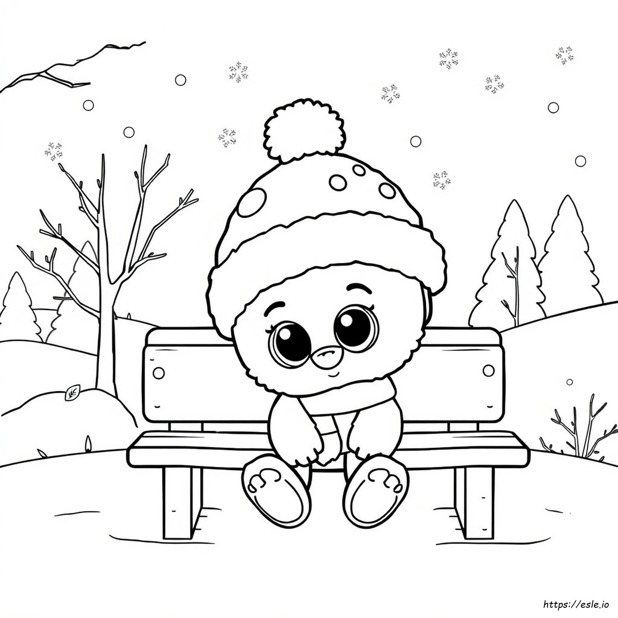 Slush Beanie Boo Coloring Pages