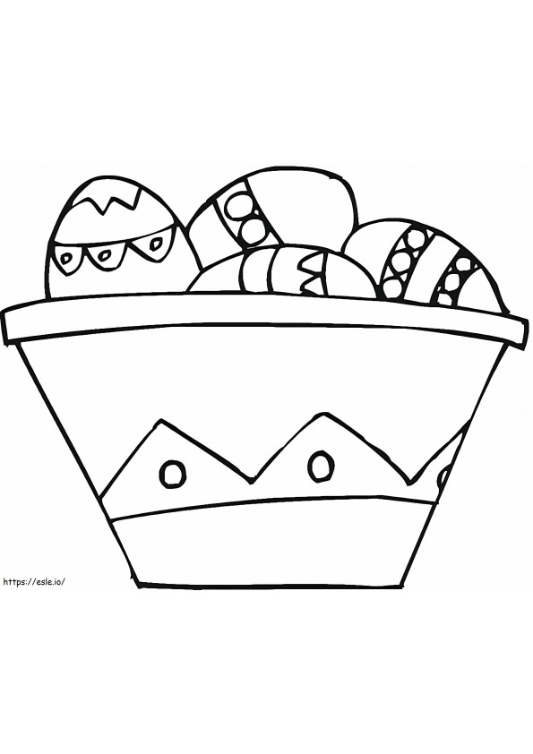 Easter Basket 1 coloring page