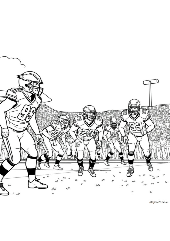 Disegni Da Colorare Dei Philadelphia Eagles In Pdf