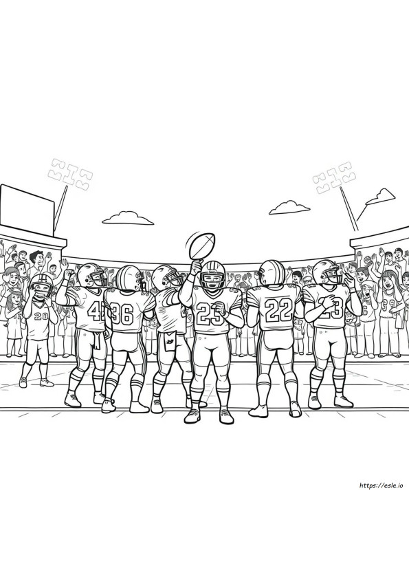 Free Superbowl Coloring Pages