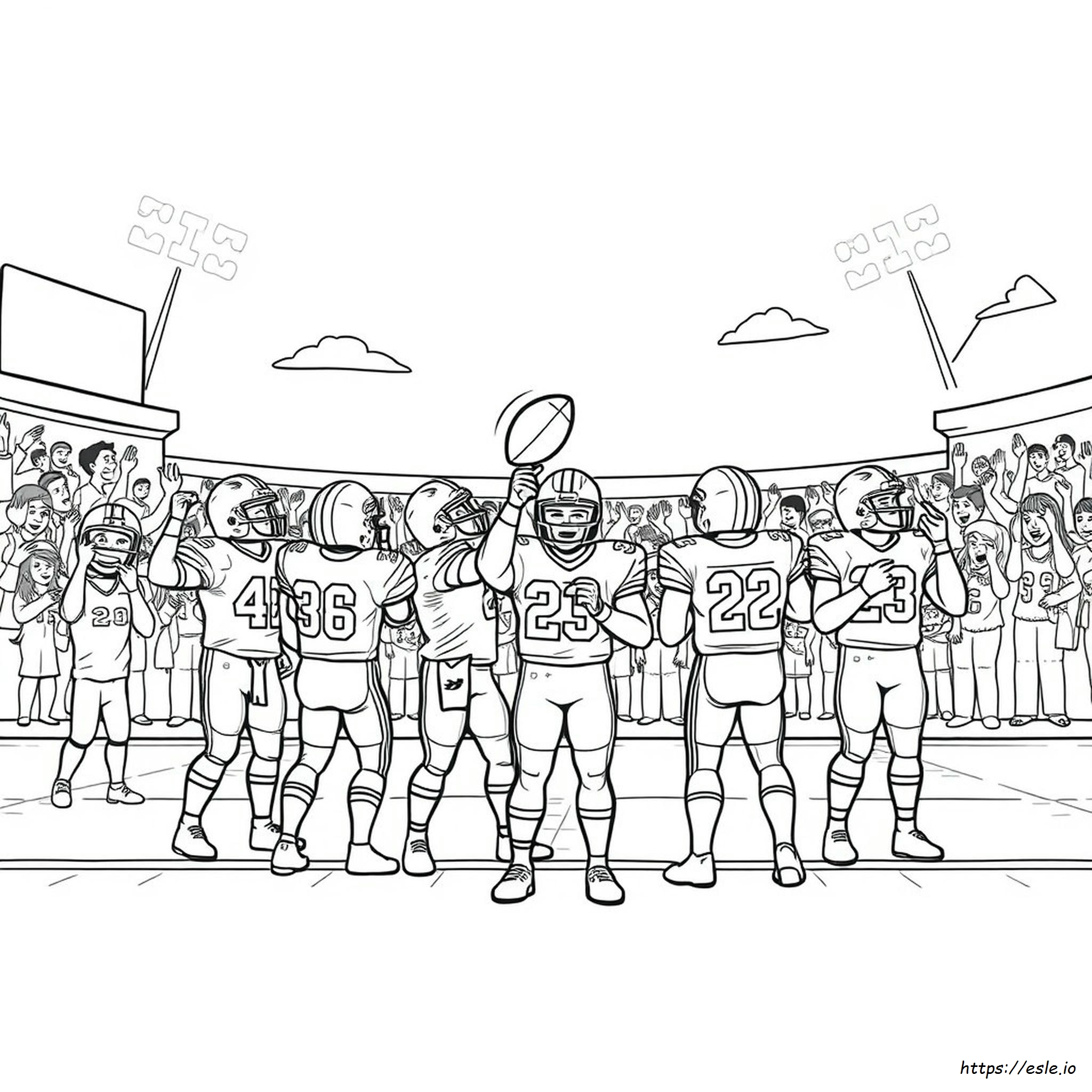 Pagini De Colorat Super Bowl Gratuite