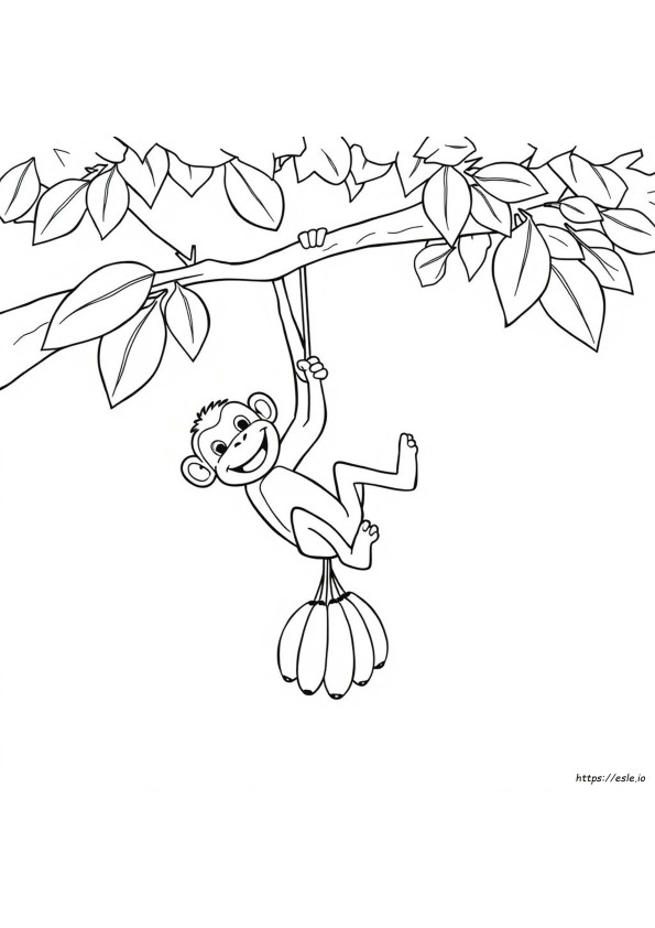Monyet Clipart Mewarnai Gambar