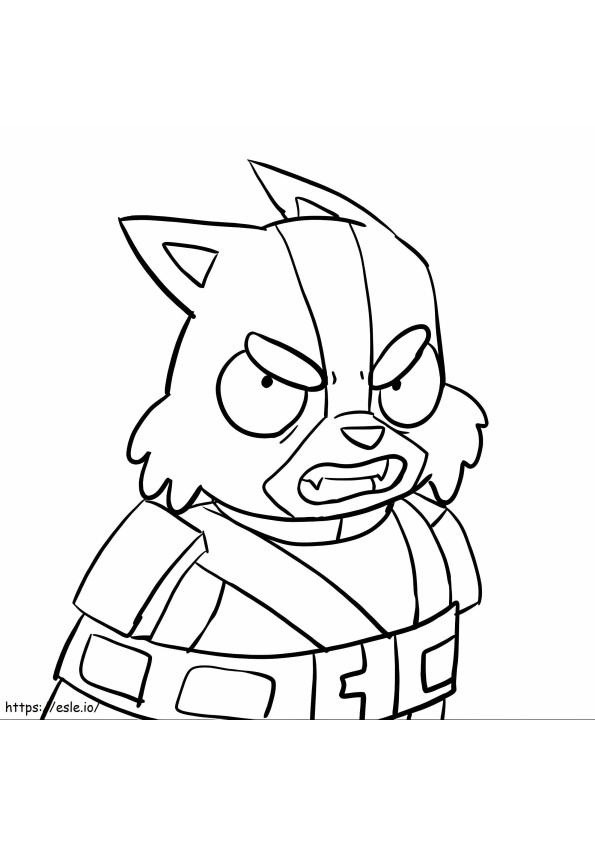 Avocato From Final Space coloring page