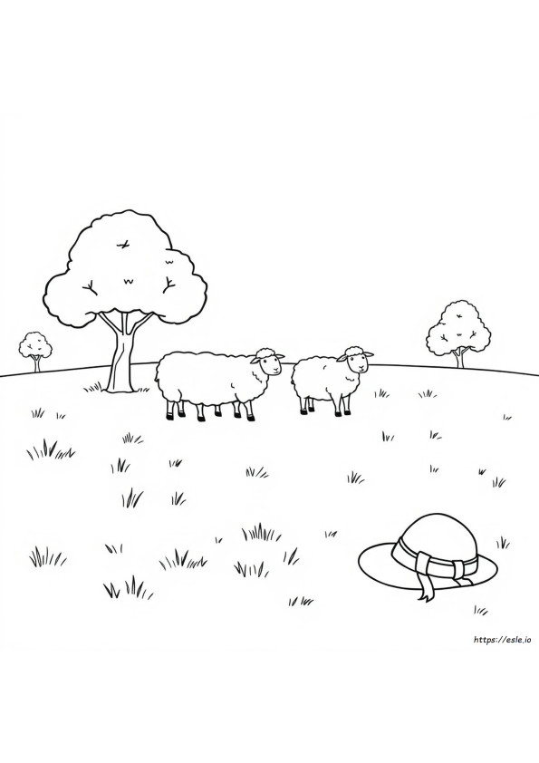 Coloriage Brebis Égarée