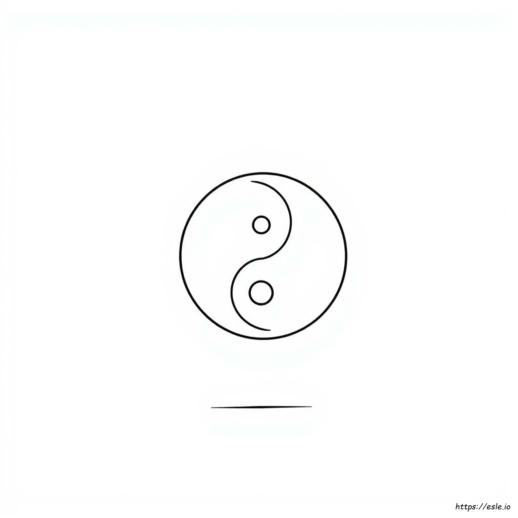 Yin And Yang Coloring Pages