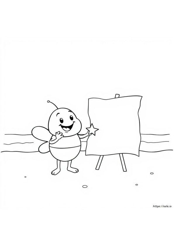 Beekle Coloring Page