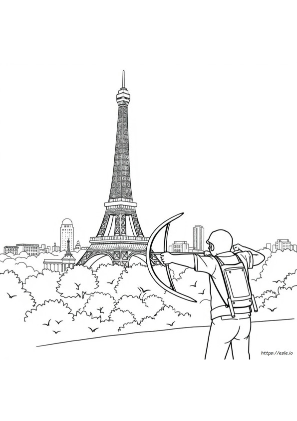 Pagine Da Colorare Olimpiadi Di Parigi Gratis
