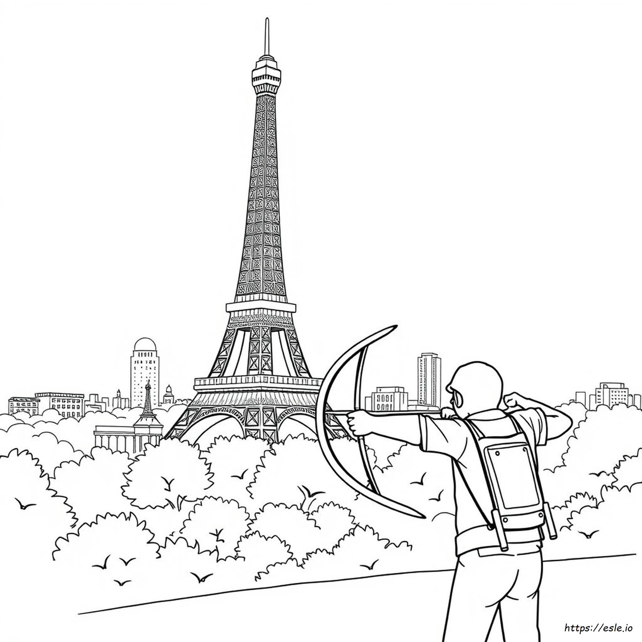 Paris Olympics Coloring Pages Free