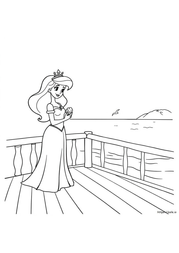 How To Draw Princess Red Coloring Page