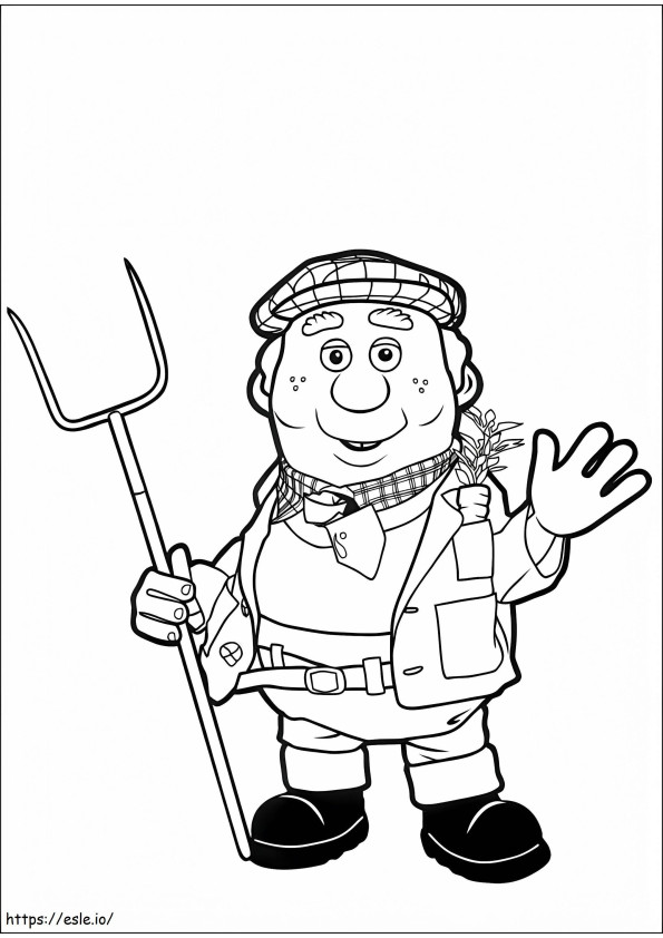 Farmer 5 coloring page