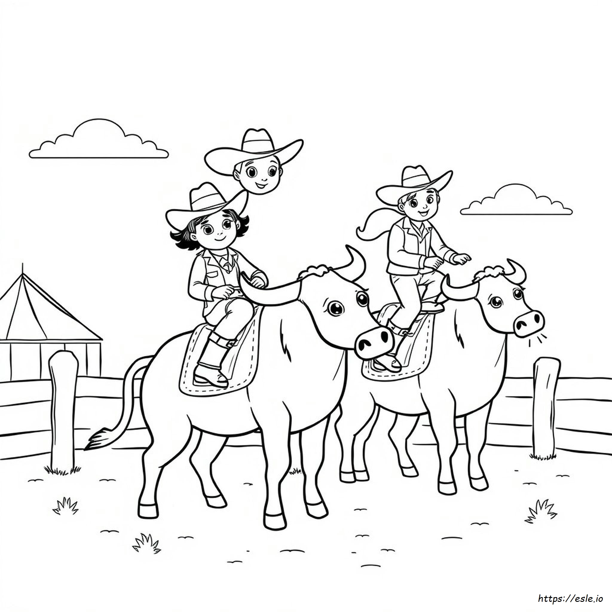 Cute Western Coloring Pages