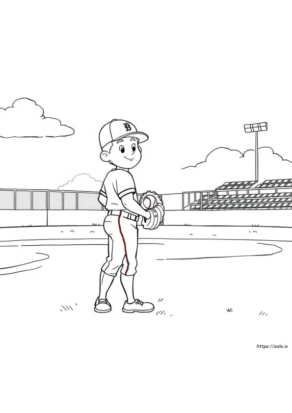 Realistyczne Kolorowanki Z Graczami Baseballa