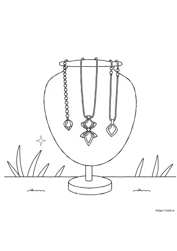 Necklace Coloring Sheet