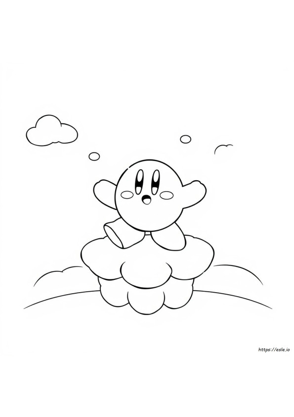 Dibujo Esquema De Kirby Para Colorear