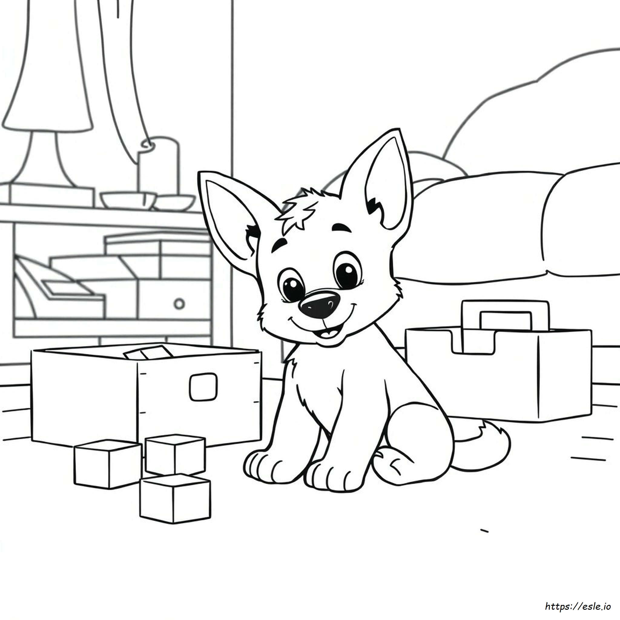 Bluey Boyama Sayfaları Yazdır