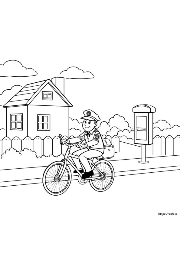 Printable Postman Pat Colouring Pages
