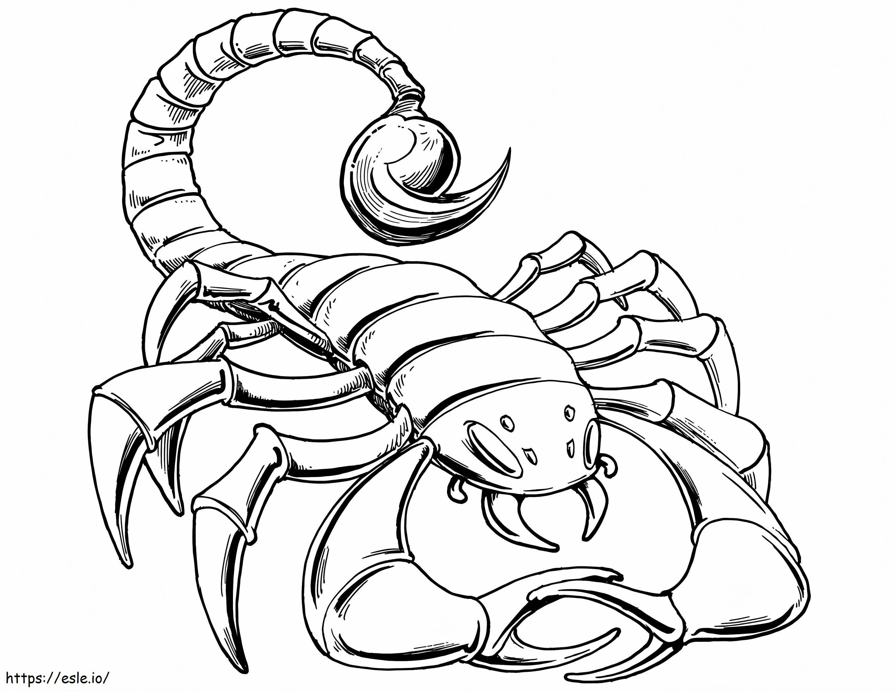  Scorpion A4 de colorat