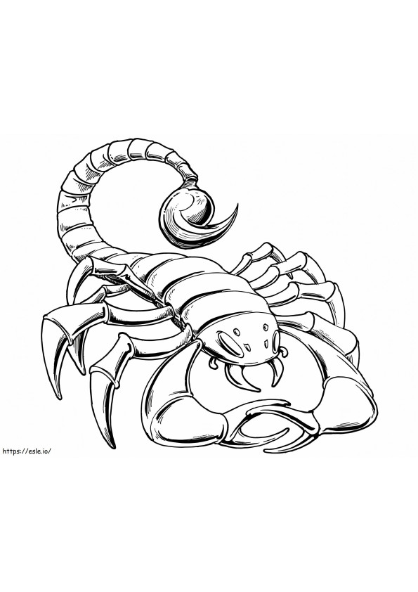 Scorpion A4 coloring page