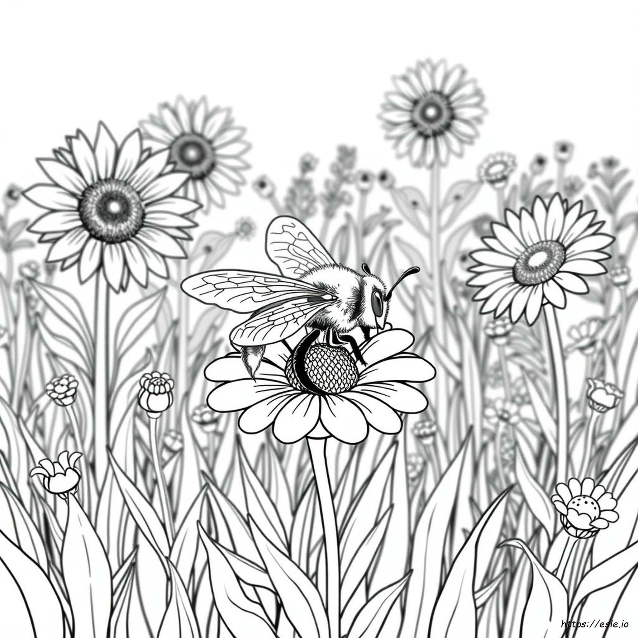 Páginas Para Colorear De Abejas Para Adultos