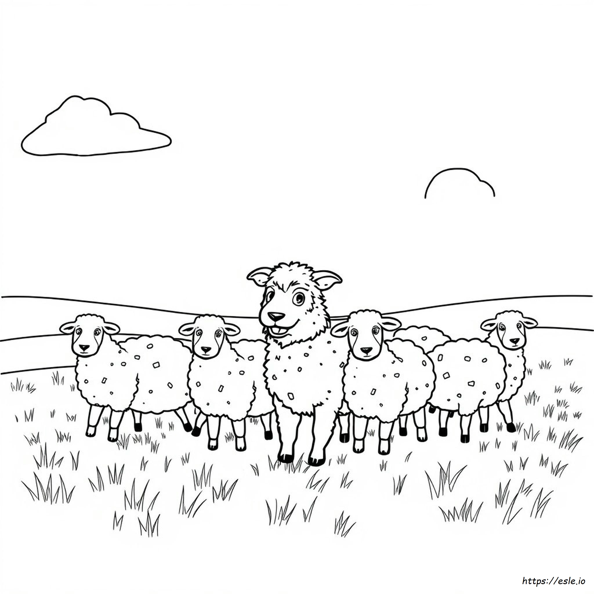 Sheepdog Coloring Page