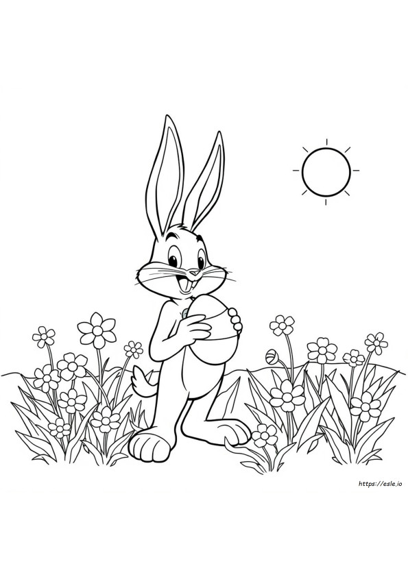 Coloriages Bugs Bunny Pâques