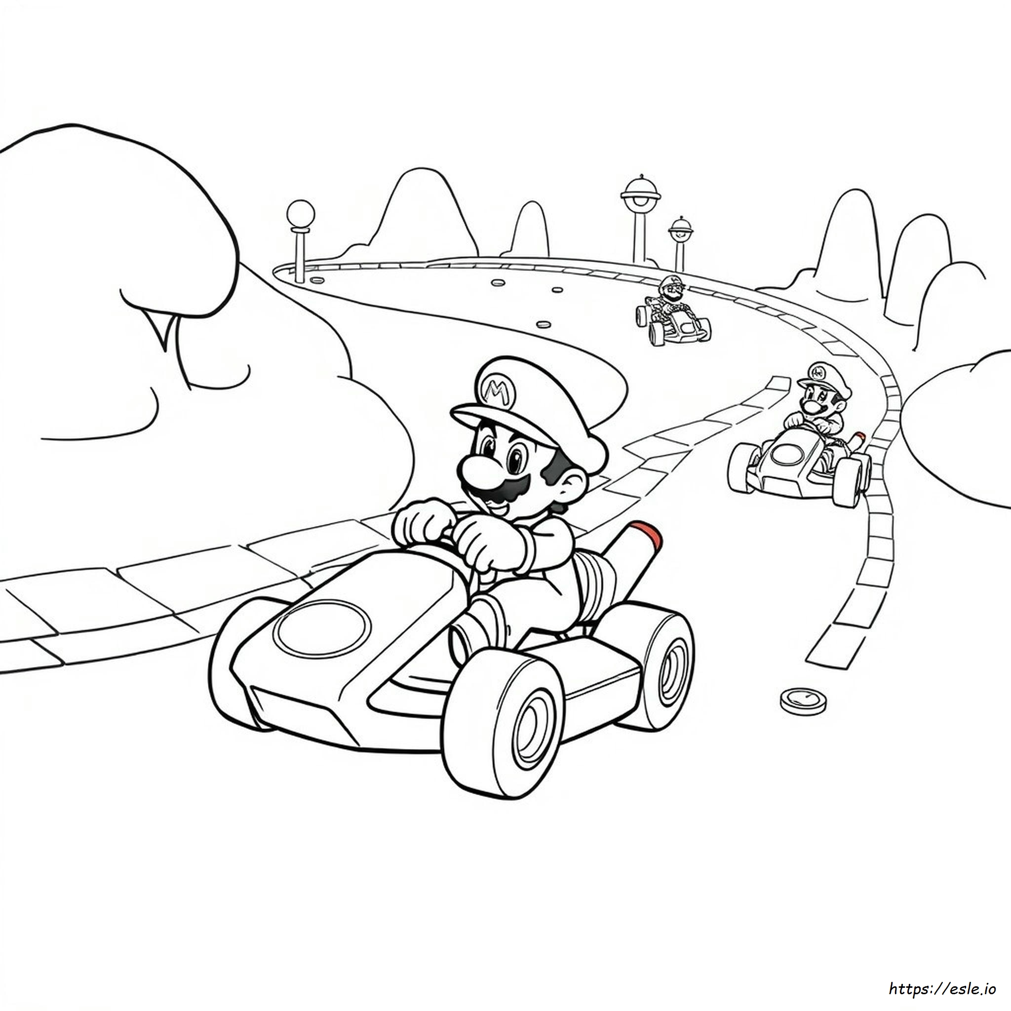 Mario Kart Coloring Pages To Print
