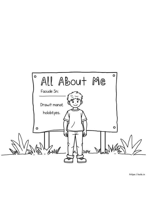 All About Me Coloring Pages Printable