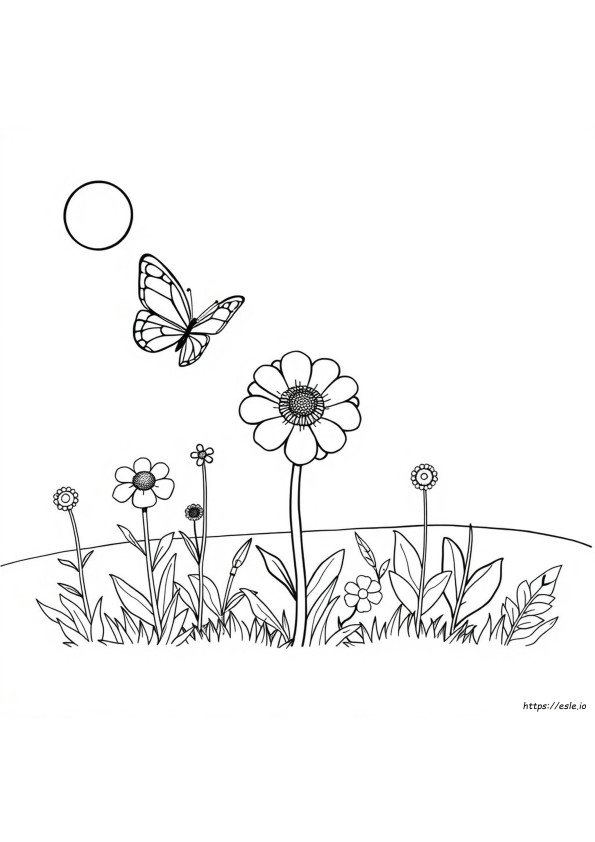 Zinni The Zinnia Coloring Page