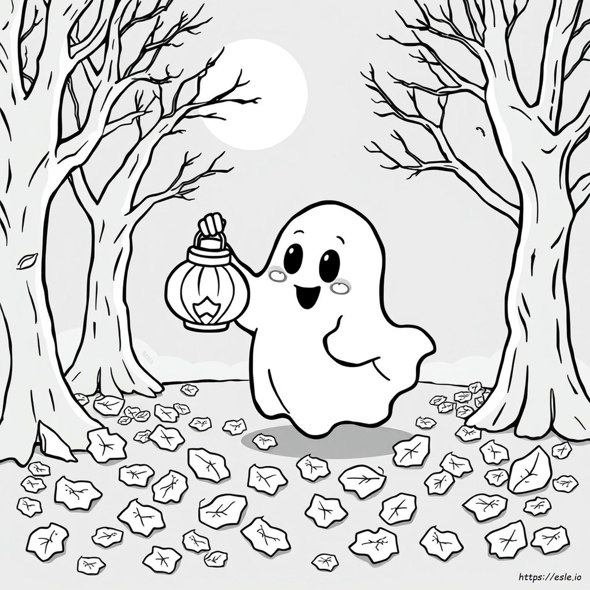 Disegni Di Halloween Spettrali E Carini Da Colorare