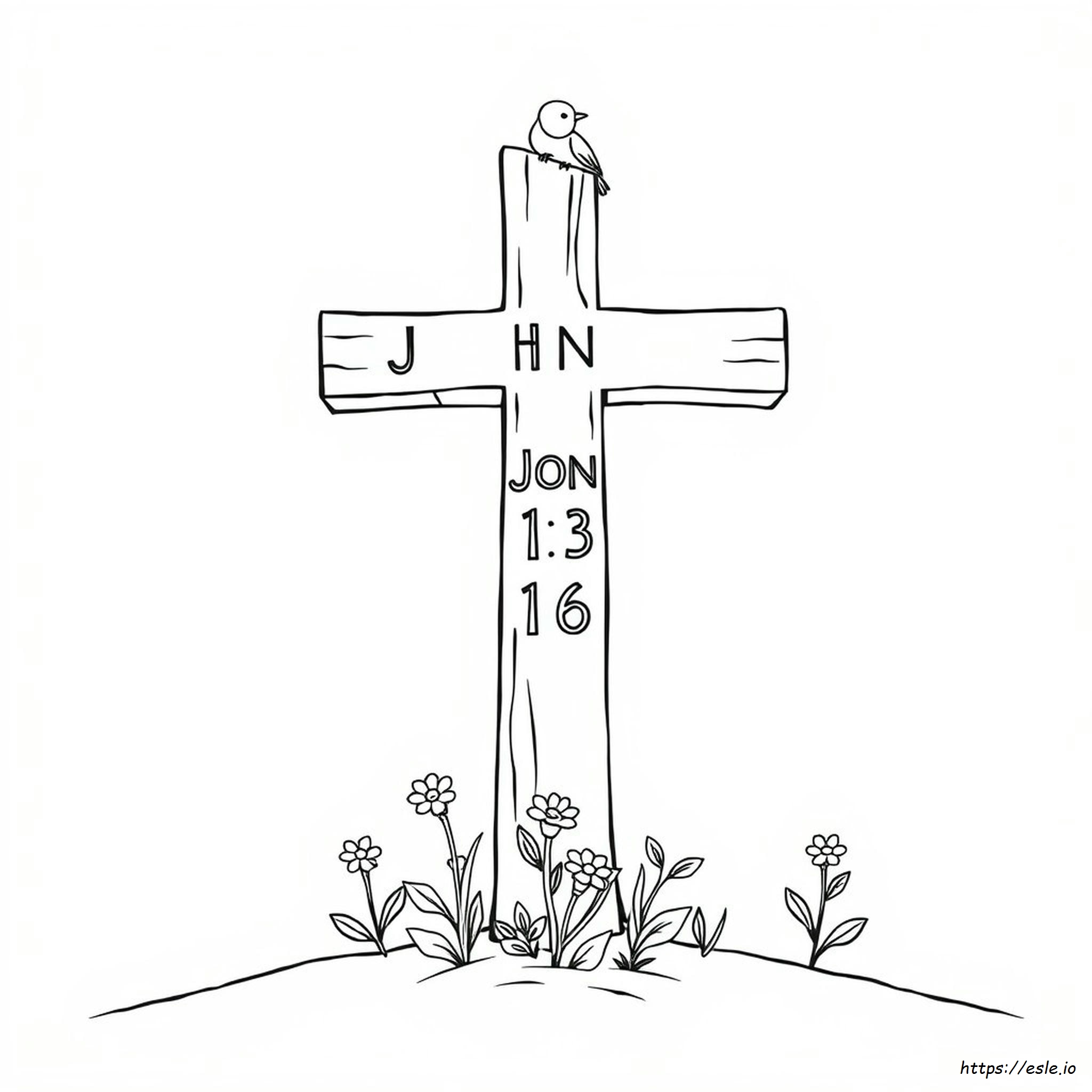 John 3 16 Coloring Page