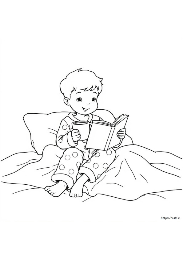 Pyjama Day Colouring Pages
