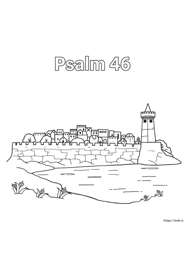Pagina Da Colorare Salmo 46