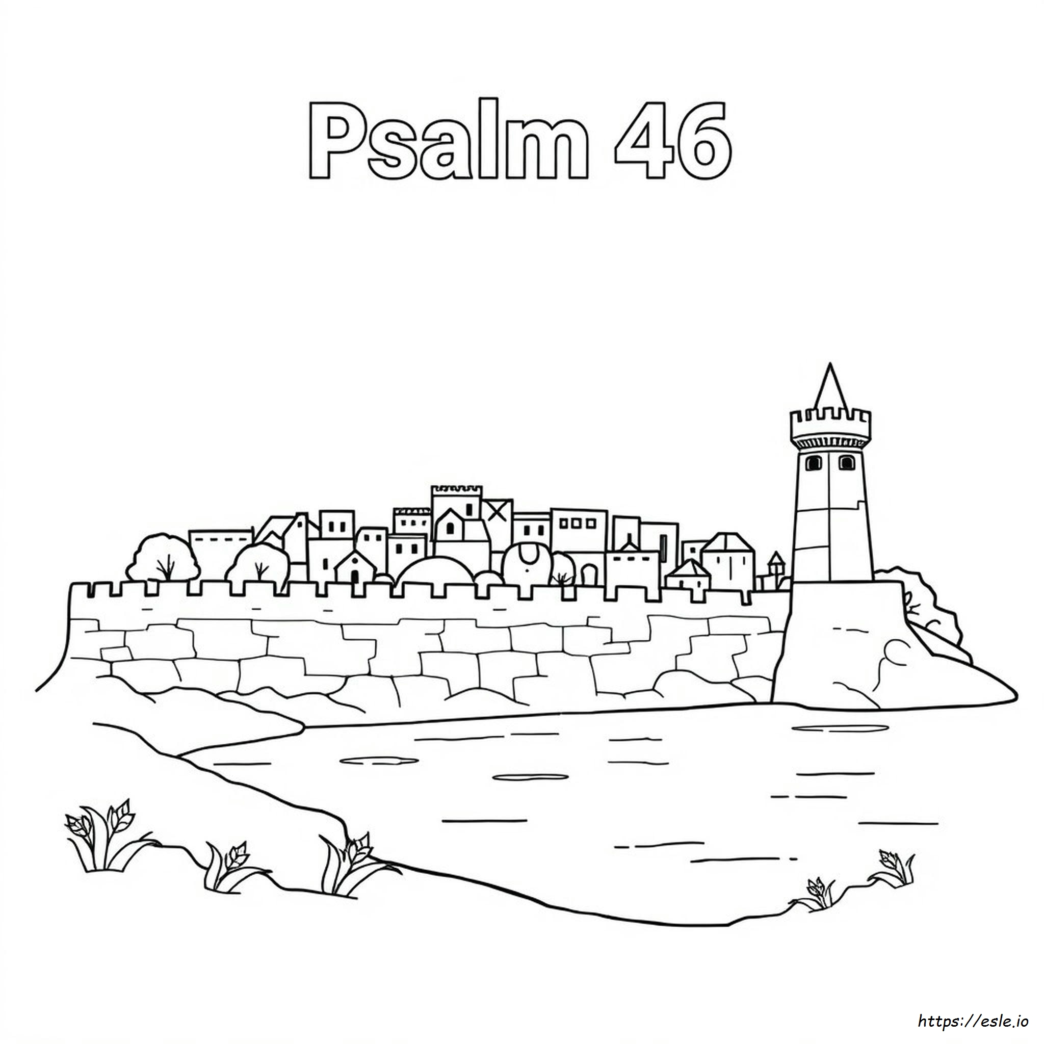 Salmo 46 Para Colorir